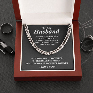 Husband - Fate Brought Us Together - Cuban Link Chain